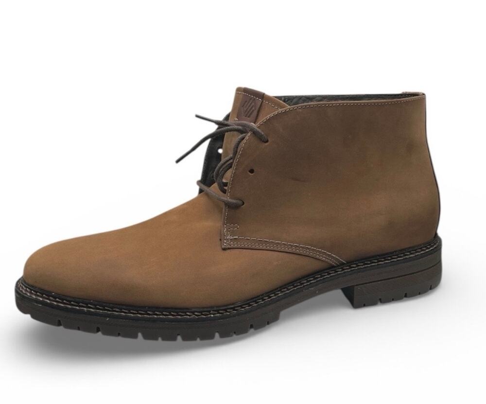 Johnston & Murphy Kipton Chukka Brown Oiled Full Grain Boots Size 13